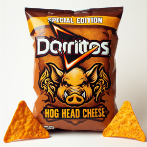 Hog head cheese flavored Doritos