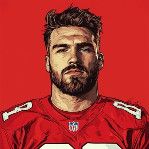 Travis Kelce, gta art style