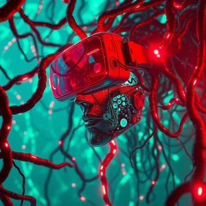 Create a hyper-realistic digital art piece representing a nightm...
