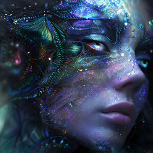 portrait of venom , mystical digital art, fantasy portrait style...
