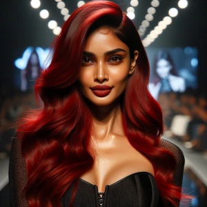 Sexy redhead supermodel