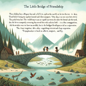 Generar una imagen a partir de este historia 

**El Pequeño Puen...