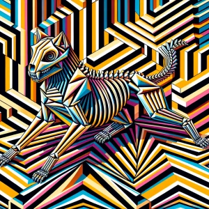Zephyr cat skeleton
