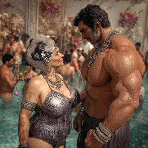 realism,art -- v 6.1 . a punjabi  villain  curvy mother in law,...