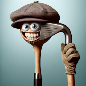 A funny character with the head shaped like a member