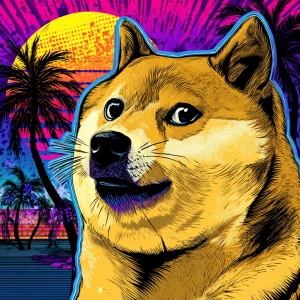MEME DOGE in GTA art style,  amazing doge, in the style of a Gra...