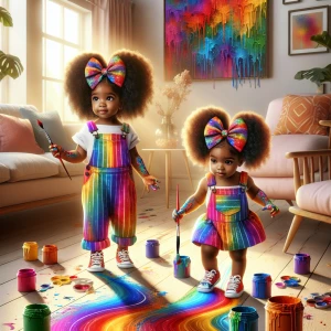 a colorful, vibrant airbrushed oil painting digital illustration...