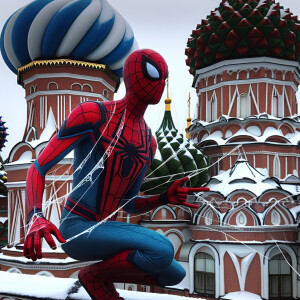 Spider-Man in Russia realistic
