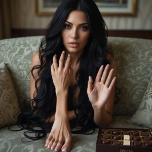 DahliaValentina_ai) – a fit, tall, supple, well-endowed, tanned...