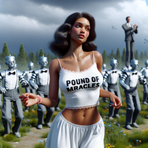 Realistic Color film photograph of stunning 24-year-old brunette...