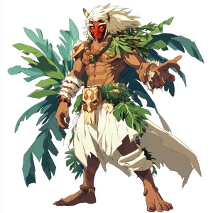 Jungle Shaman of Sand, Giant's Lair,character composition, with...