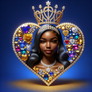 VCraft a 3-D image showcasing the name 'KAREN' in a luxurious go...