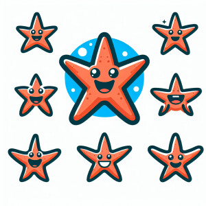 A Happy Starfish as a mascot