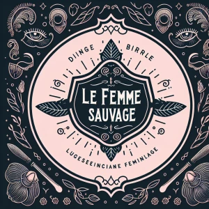 Create a logo for "Le Femme Sauvage," a lingerie brand that merg...