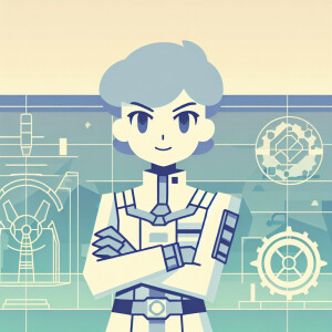 1990s anime screencap, girl a plugsuit, standing with hands on h...