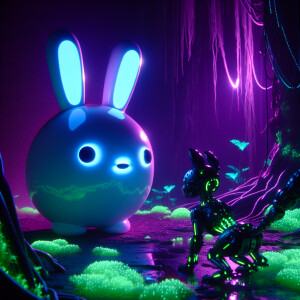 A round bun with eyes and mouth met a bioengineered fox in the f...
