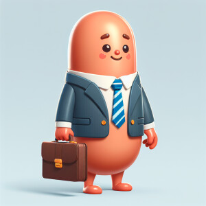 Деловая колбаса с большой попой