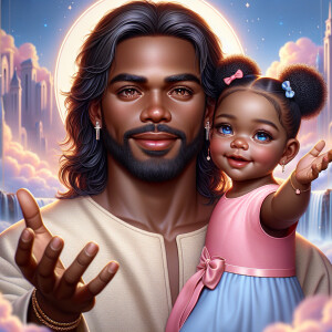 Create a 3D realistic artwork featuring the phrase 'Jesus Saves'...