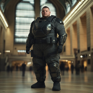 Create a brighter lit photorealistic full body portrait of Ben R...