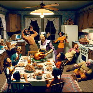 30 second Stop motion film where mom is rushing around in the ki...