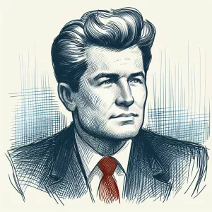 Sketch of Donald trump