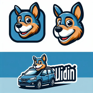 Animal named Bludini that will be used for a vehicle mascot