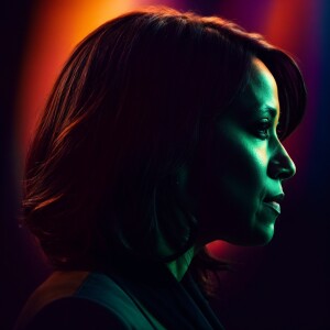 Kamala Harris
side profile close-up