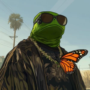 PEPE meme.i can cutch butterfly, in GTA San Andreas and carton s...