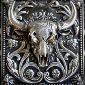 Describe the Reeves 1601 sterling silver trophy buckle featuring...