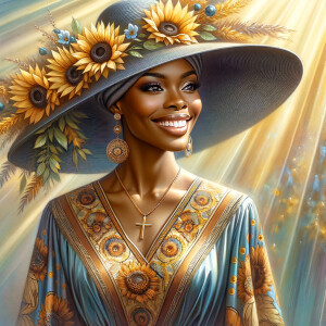 create a realistic airbrushed illustration of an African America...
