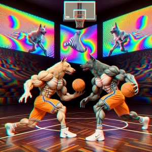 Create an 8K ultra-high-definition, photorealistic image of two...