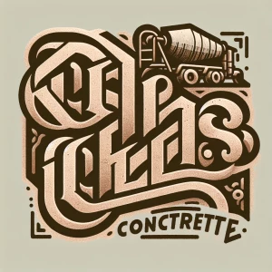 (Cuervos concrete) logo for concrete company. Letsrs in complica...