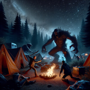 During a camping trip from hell a father battles a demon to save...