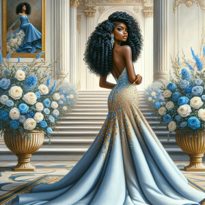 hyper realistic air brushed oil painting art image of a beautifu...