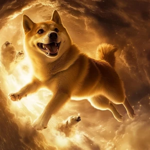 DOGE meme trying escape from memes