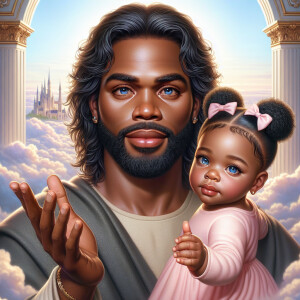 Create a 3D realistic artwork featuring the phrase 'Jesus Saves'...