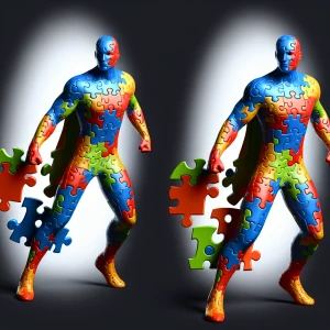 Design a superhero clad in seamless liquid armor that resembles...