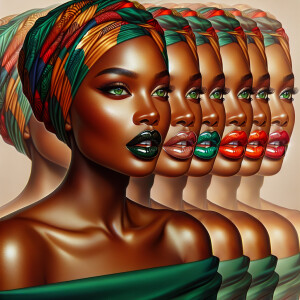 Create a mesmerizing piece of abstract art in shades of mild bro...