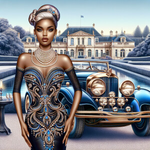 Create a vibrant, 3-D realistic illustration of an light skin, H...