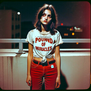 Generate a faded color film photograph from the early seventies...