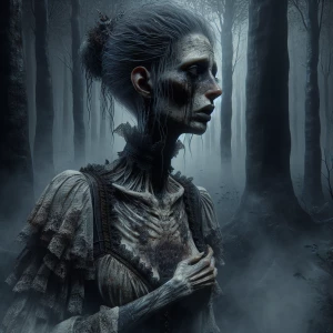 Evil being 3D hyper-realistic, hyper-detailed, shocking, macabre...