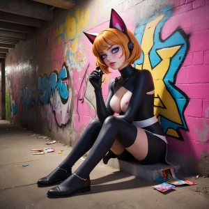 ( Photorealistic ) epic fan Art of a cross between Caitlyn Kiram...