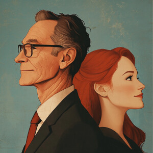 A business man, with dark hair and glasses, older in his 70s, Ca...