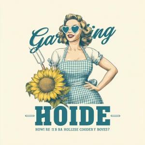 vector-style retro vintage illustration of a mischievous 1950s h...
