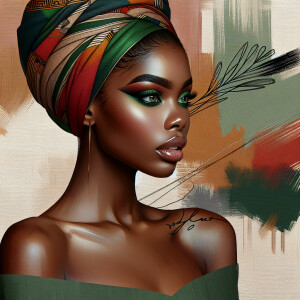 Create a mesmerizing piece of abstract art in shades of mild bro...