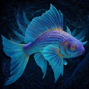 A mesmerizingly ethereal alien creature, resembling a biolumines...
