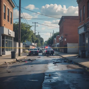 A crime sene where a 16 year old girl was shot