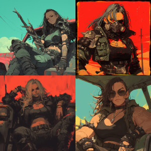 Stoner doom band album for a band called interceptor. Mad max 1...