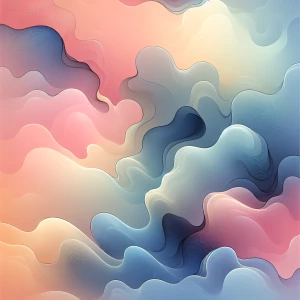 A simple, abstract gradient background with fluid, organic shape...