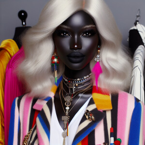 Lady Gaga black skin